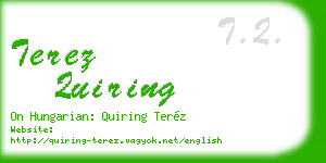 terez quiring business card